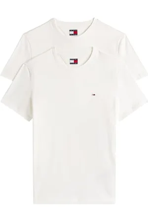 Tommy Hilfiger Męska koszulka TJM XSLIM 2PACK Jersey TEE EXT DM0DM20687 S/S T-Shirt, , 4XL, , 4XL Duże Rozmiary