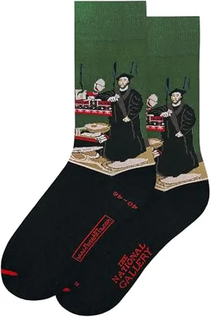 MuseARTa Skarpety z bawełny z obrazem The Ambassadors des Artisty Hansa Holbein the Younger w rozmiarze 36-40, HH-TAL-10-36-40, , 36-40