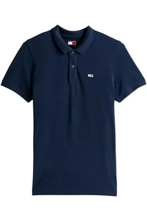 Tommy Hilfiger Męskie polo TJM Slim Placket EXT DM0DM20676 S/S Polo, niebieskie (Dark Night Navy), 3XL, , 3XL