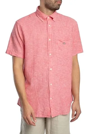 GANT REG COTTON LEN SS SHIRT, , L