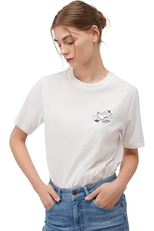 Mavi Damski t-shirt CAT Chilling Tee T-shirt, antyczna biel, M, , M