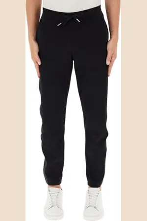 Armani Exchange Męskie spodnie dresowe Cotton Interlock z pionowym logo, , M