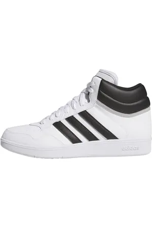 adidas Uniseks HOOPS 4.0 MID SHOES, Cloud White/Core Black/Grey Two, 45 1/3 EU