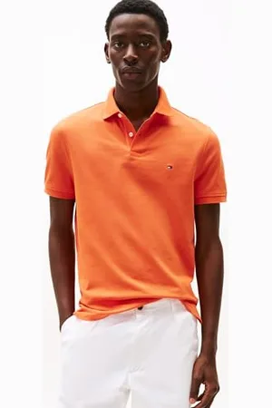 Tommy Hilfiger Męska koszulka polo z krótkim rękawem o regularnym kroju z zapięciem na guziki, , S