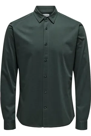 Only & Sons ONSROBIN Button Under LS Stretch Shirt, , L