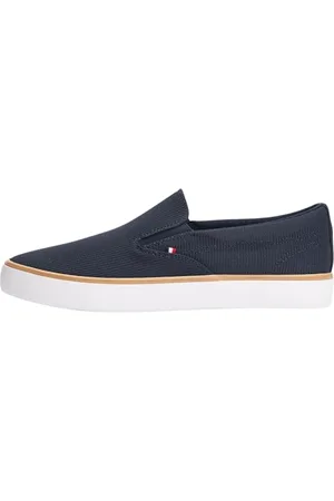 Tommy Hilfiger Męski TH HI Vulc CORE Low II Slipon FM0FM05514 Low Top, niebieski (Desert Sky), 6,5, , 40 EU