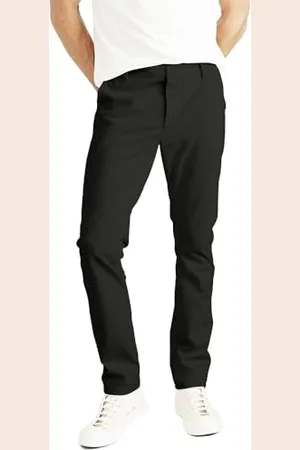 Dockers Męskie spodnie Smart Supreme Flex Alpha Skinny-Wonderknit, czarny, 29W / 30L
