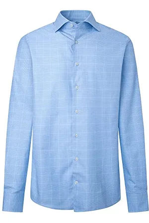 Hackett Męska koszula w kratkę Twill Glen, , 46