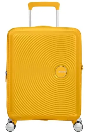 American Tourister Soundbox - Spinner S Erweiterbar Handgepäck, 55 cm, 35.5/41 L, Gelb (Golden Yellow)