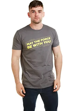 STAR WARS Męski T-shirt z napisem Force, , L