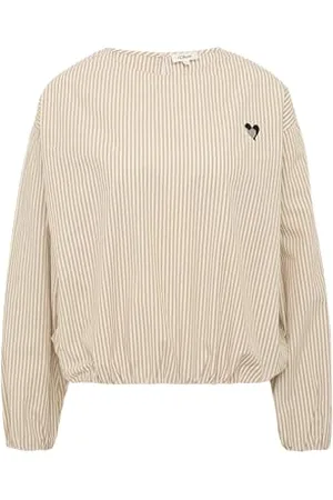 QS by s.Oliver Bluza bawełniana oversize z haftem w kształcie serca, , 44