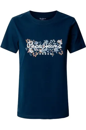 Pepe Jeans Koszulka damska ROSALIND, niebieski (niebieski (OCEAN BLUE), L, , L