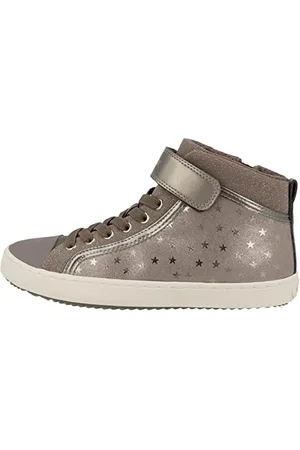 Geox J KALISPERA GIRL SNEAKERS Dziewczynki, Smoke Grey, 32 EU