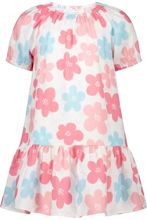 Salt & Pepper BY KIDS PARK Girls Summer Dress Musselin sukienka do zabawy, wielokolorowa, 128 dziewczynek, , 128