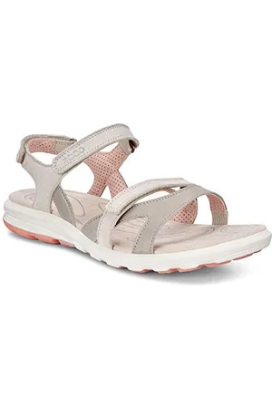 Ecco Cruise Ii Płaskie sandały Kobiety, Beżowy Siver Grey Gravel Rose Dust, 41 EU