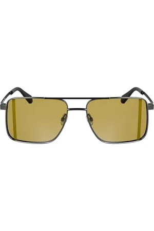 Calvin Klein Jeansy męskie CKJ25201S - Dark Ruthenium with Solid Caramel Lens, , jeden rozmiar