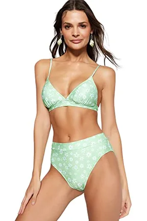 Trendyol Damski zestaw bikini z dzianiny kwiatowej, , 38, , 42