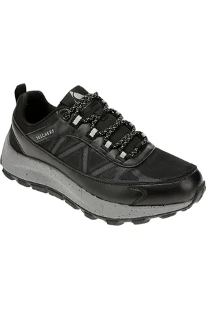 Skechers URBEX Męskie trampki, czarne Duraleather/Mesh/Charcoal Trim, 46 EU, , 48.5 EU