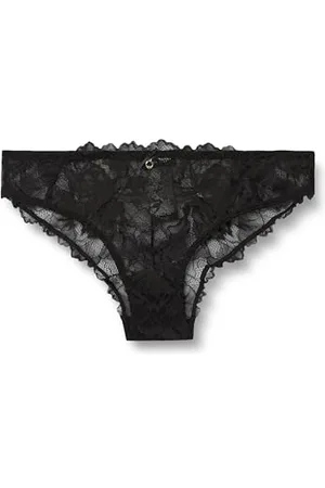Emporio Armani Majtki damskie, czarne kwiatowe, S, , S