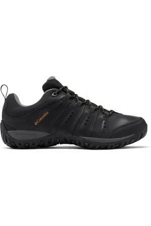 Columbia Woodburn 2 Waterproof, Wodoodporny, Buty Trekkingowe Męskie, Czarny, Black x Caramel, 42 EU