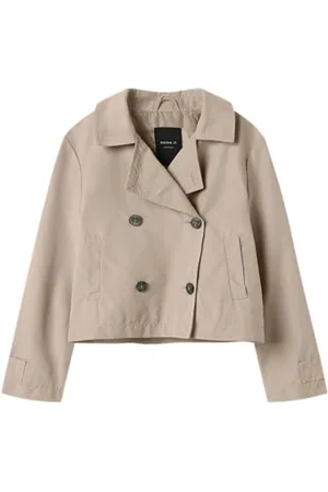 NAME IT Dziewczęce Nkfmadelin Trench Coat Short, , numeric_128