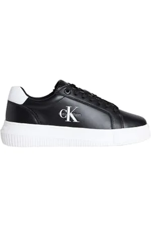 Calvin Klein Jeans Damska masywna podeszwa Mono LTH WN YW0YW01872 Low Top, czarna (czarna/jasna biała), 6 UK, , 39 EU