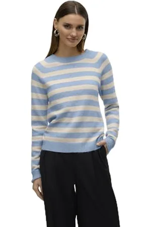 VERO MODA Vmdoffy Ls O-Neck Blouse Ga Noos, , XL