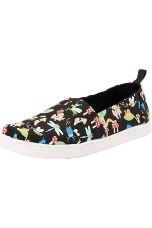TOMS Chłopięce klasyczne mokasyny Alpargata płaskie, , 4 UK