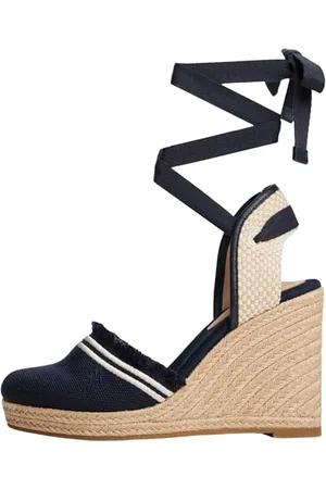 Tommy Hilfiger Damskie frędzle płótno wysokie koturn Fw0fw08878 espadryle, , 41 EU