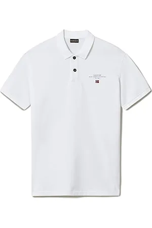 Napapijri Męska koszulka polo Elbas Ss 4, jasna biel, M