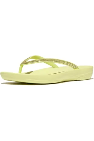 FitFlop Damskie sandały IQUSHION Sparkle, zielone, 9 UK, , 43 EU