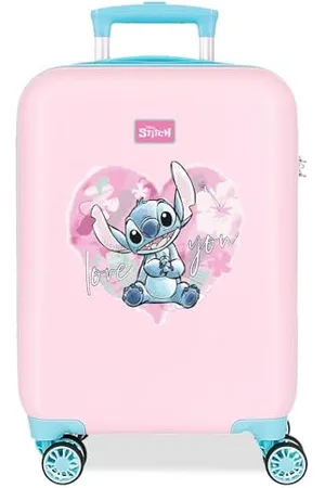 Disney Joumma Heart Stitch Walizka kabinowa różowa 33 x 50 x 20 cm sztywna 2 kg zamek szyfrowy z boku ABS 2 kg 33 l bagaż podręczny, , Talla única, walizka kabinowa
