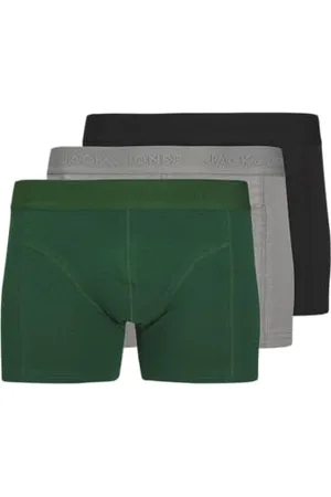 JACK & JONES Męskie bokserki Jacordinary Trunks, 3 sztuki, szare, L (3 sztuki), , L