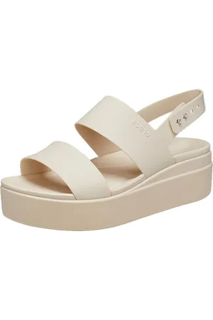 Crocs Brooklyn Low Wedge Sandały Kobiety, Piaskowiec, 41 EU