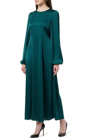 VILA Damska sukienka maxi vanna Modesty L/S Ankle Dress/Ka, , 34