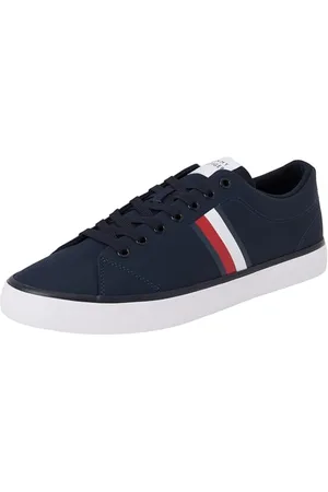 Tommy Hilfiger Koszulka męska TH HI VULC LOW CORE STRIPES MESH Top, niebieski (Desert Sky), 40 UK, , 44 EU