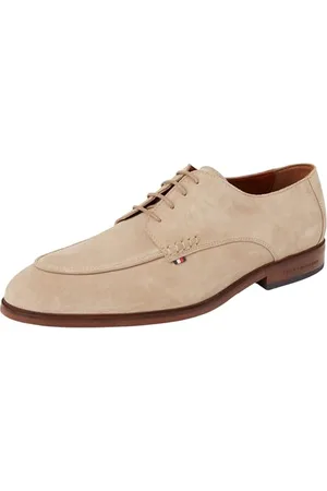 Tommy Hilfiger Męskie buty HILFIGER THUNIT SUEDE M TOE SHOE Derby, BEŻOWE (beżowe), 45 EU, , 44 EU