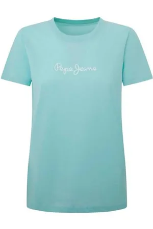 Pepe Jeans Damska koszulka Lorette, niebieska (Aqua Blue), XS, , XS