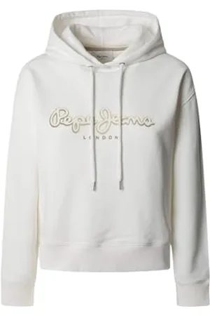 Pepe Jeans Damska bluza z kapturem MADDY, biała (MOUSSE WHITE), XL, , XL