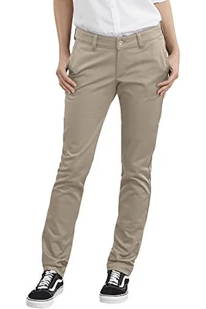 Dickies Damskie proste elastyczne spodnie khakis