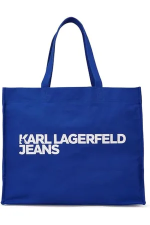 Karl Lagerfeld LOGO SHOPPER, niebieski, jeden rozmiar, Współczesny