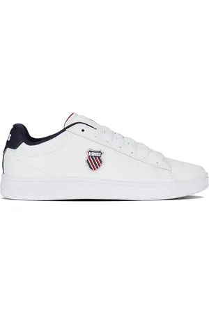 K-Swiss Męskie buty sportowe Court Shield II, WHT/Peacot/SMBA RED, 44,5 EU, , 44.5 eu