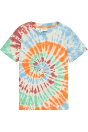 QS by s.Oliver T-shirt z bawełny z efektem batiku, , 140