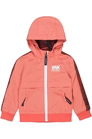 Koko Baby Boys Summer Faded orange red with Hood Jacket, , 122