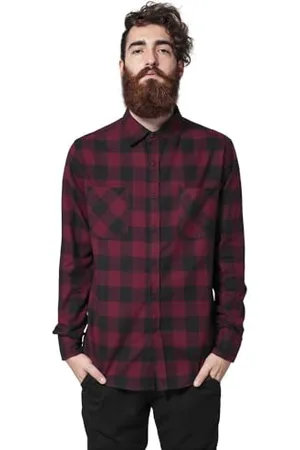 Urban classics Męska koszula flanelowa w kratę, , M