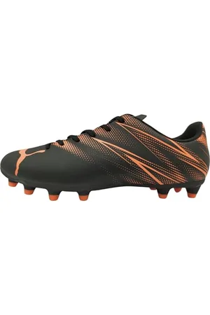 PUMA Męskie buty piłkarskie Attacanto Fg/Ag, standardowe, Biały świecący czerwony, 44.5 EU