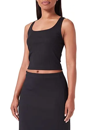 Benetton Canotta 3OQQ5H002 podkoszulek damski, czarny 100, L, , L