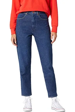 Wrangler Damskie dżinsy Mom Straight, , 24W / 32L