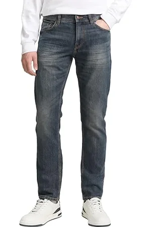 TOM TAILOR Mężczyźni 202212 Marvin Straight Spodnie, Niebieski, 34W / 36L