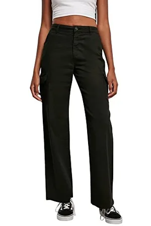 Urban classics Damskie spodnie cargo z wysokim stanem, , 60